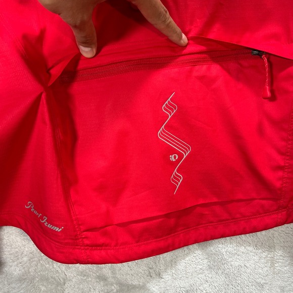 NWT 2011 Pearl Izumi Elite Barrier Cycling Jacket Red Women XL Weather Resistant - Picture 10 of 14